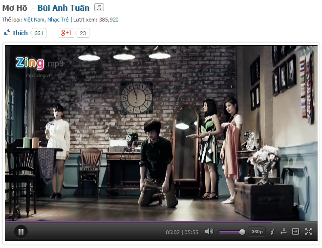 MV Mơ hồ của Bùi Anh Tuấn.