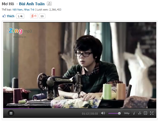 MV Mơ hồ của Bùi Anh Tuấn.