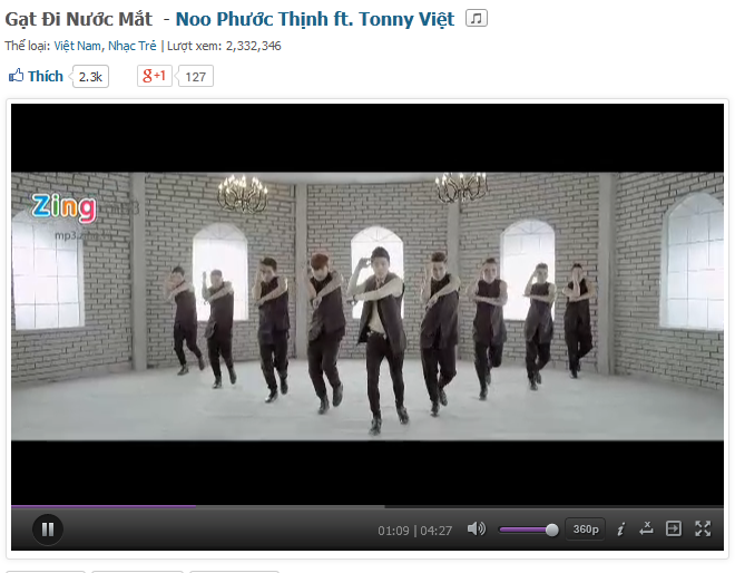 Hình ảnh của Noo trong MV