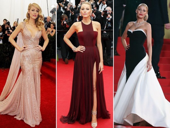 Blake Lively có tình yêu vô bờ với những chiếc váy diêm dúa dài thượt. Cũng may cô ấy đủ cao để không bị luống cuống vì dẫm phải chúng.
