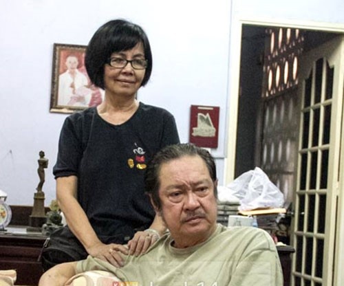 Vợ chồng nghệ sỹ Chánh Tín.