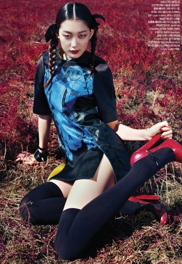 Choi Jun Young trên các tạp chí thời trang danh tiếng.