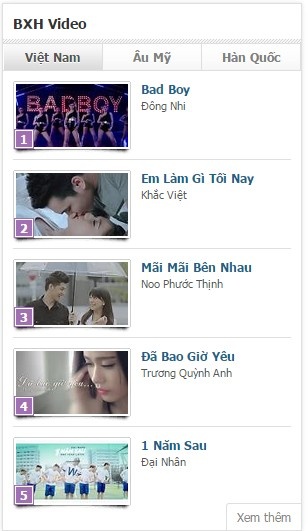 Đông Nhi luôn có mặt trên các bảng xếp hạng trực tuyến.