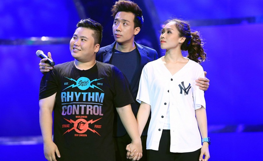 Tran Thanh khoc het nuoc mat voi Thu thach cung buoc nhay hinh anh