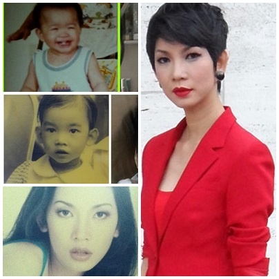 Từ nhỏ Xuân Lan đã trung thành với kiểu tóc ngắn trông khá giống con trai và gương mặt cực lạnh. Hiện tại cô vẫn giữ một phong cách ấn tượng đó.