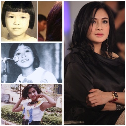 Thanh Lam ngay từ bé đã sở hữu gương mặt đầy đặn bầu bĩnh và đôi mắt to tròn đáng yêu. Càng lớn, cô càng xinh hơn.