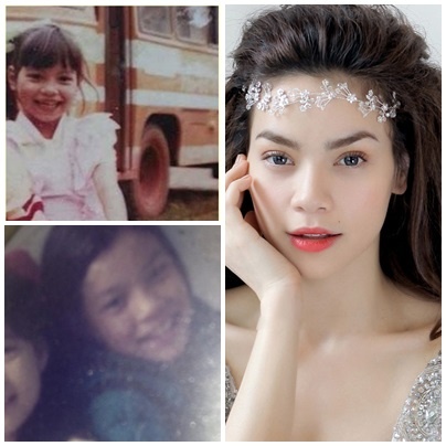 Dù đã trưởng thành, nhưng ánh mắt và nụ cười của Hồ Ngọc Hà so với khi còn bé chẳng khác gì nhau.