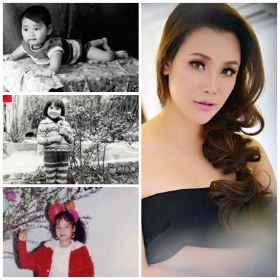 Sau nhiều lần phẫu thuật thẩm mỹ, khuôn mặt của Hồ Quỳnh Hương hiện tại khác xa so với hồi còn nhỏ.