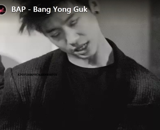 Không thể định nghĩa được cảm xúc của Bang Yong Guk (BAP) lúc này với ánh mắt  chỉ thấy lòng trắng.