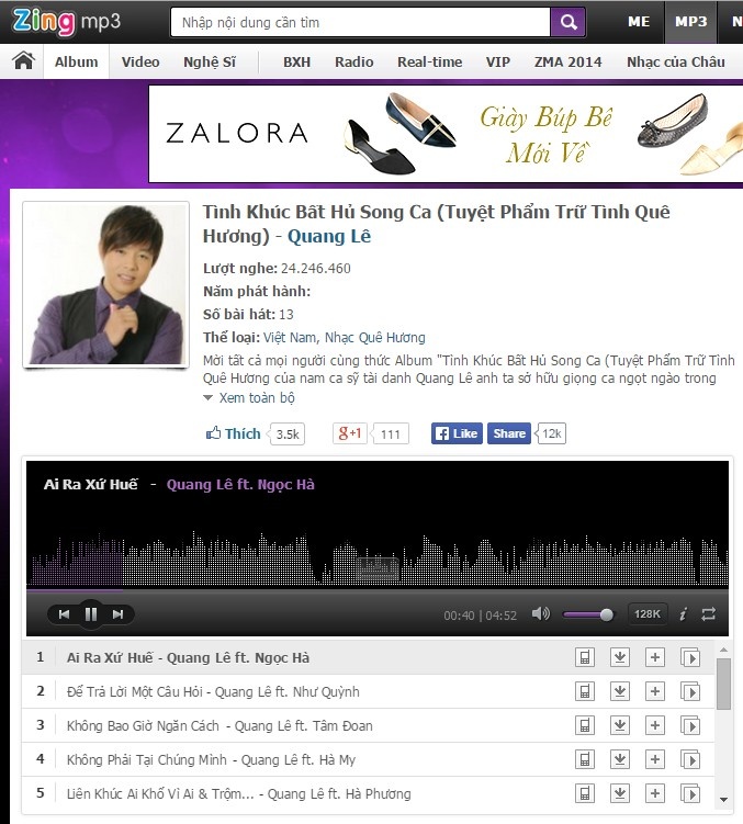 Quang Lê đang chiếm ưu thế...