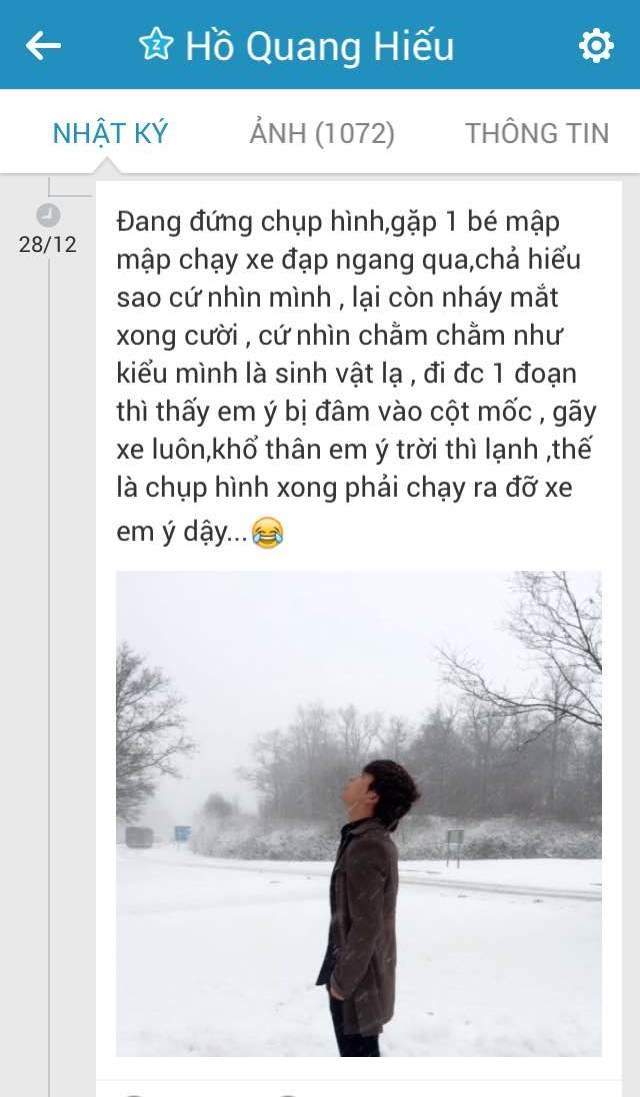 Nam ca sĩ khoe bị trúng tiếng sét ái tình.