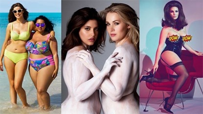 Những hình ảnh ấn tượng của mẫu béo trong năm 2014.