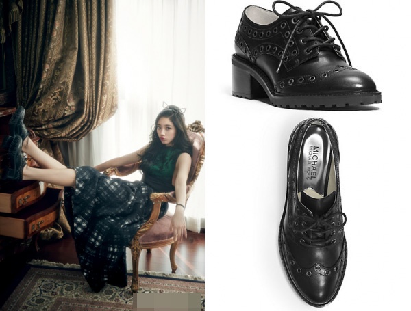 Suzy (Miss A) nữ tính và độc đáo với giày oxford hiệu Michael Kors giá