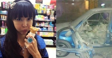 Nu dien vien Dai Loan tu thieu trong tang ham sieu thi hinh anh