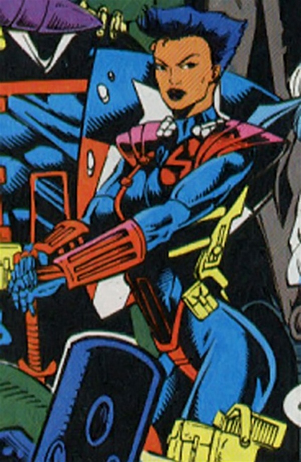 Amy Chen (tên thật Amelia Chen) có tuổi thơ vô cùng nghiệt ngã. Sinh ra tại Việt Nam nhưng lại bị bán làm nô lệ khi còn nhỏ, do đó, cô đã bộc lộ khả năng của mình từ rất sớm và trở thành một sát thủ chuyên nghiệp có biệt tài sử dụng dao và từng gây nên hàng loạt cái chết ở Đông Nam Á. Theo như mô tả thì Amy chính là người đồng tính và cực kỳ trung thành với Stable - kẻ đứng đầu tổ chức Silver Sable International.