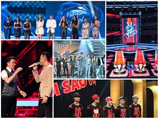 Một năm bão hòa của các gameshow ca nhạc.