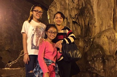 Phuong My Chi di le chua o Ha Noi sau Tet hinh anh