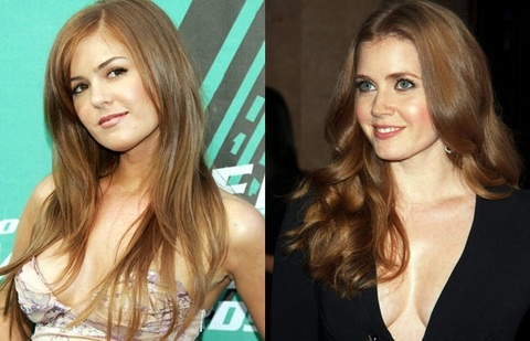 Hai ngôi sao tóc đỏ Isla Fisher và Amy Adams không chỉ có sự tương đồng về gương mặt mà còn rất dễ gây nhầm lẫn bởi phong cách và ngoại hình nóng bỏng của họ.