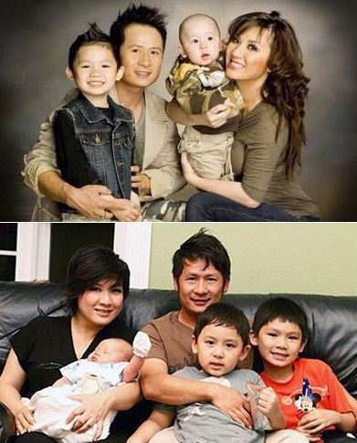 Sau 11 năm chung sống, đôi nghệ sĩ này đã có với nhau 3 chàng hoàng tử nhỏ xinh xắn.