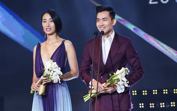 Trang Khieu - Vo Canh nhan giai Ngoi sao nguoi mau chau A hinh anh