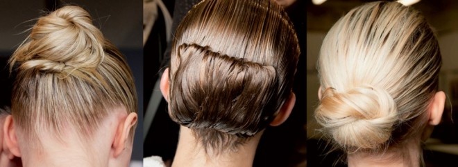 Tóc búi sang trọng và thanh lịch.