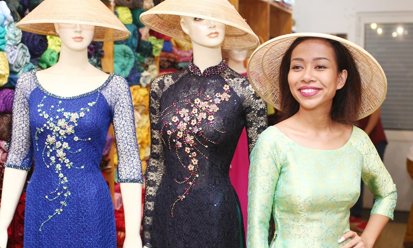 Thao Trang nhi nhanh di thu ao dai sau khi suyt bi loai hinh anh