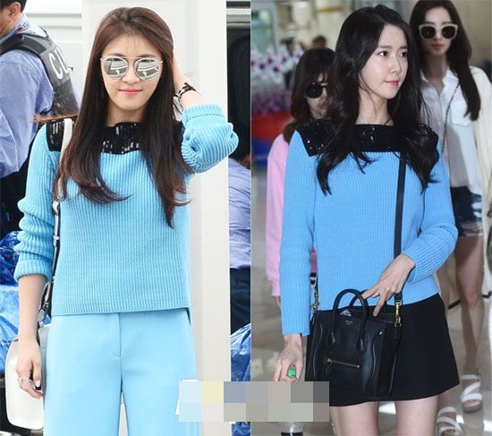 Nếu như Ha Ji Won mang nét đẹp thanh lịch thì Yoona thể hiện sự trẻ trung khi