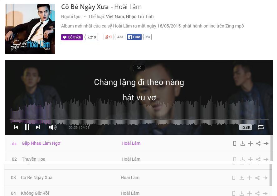 Album mới của Hoài Lâm