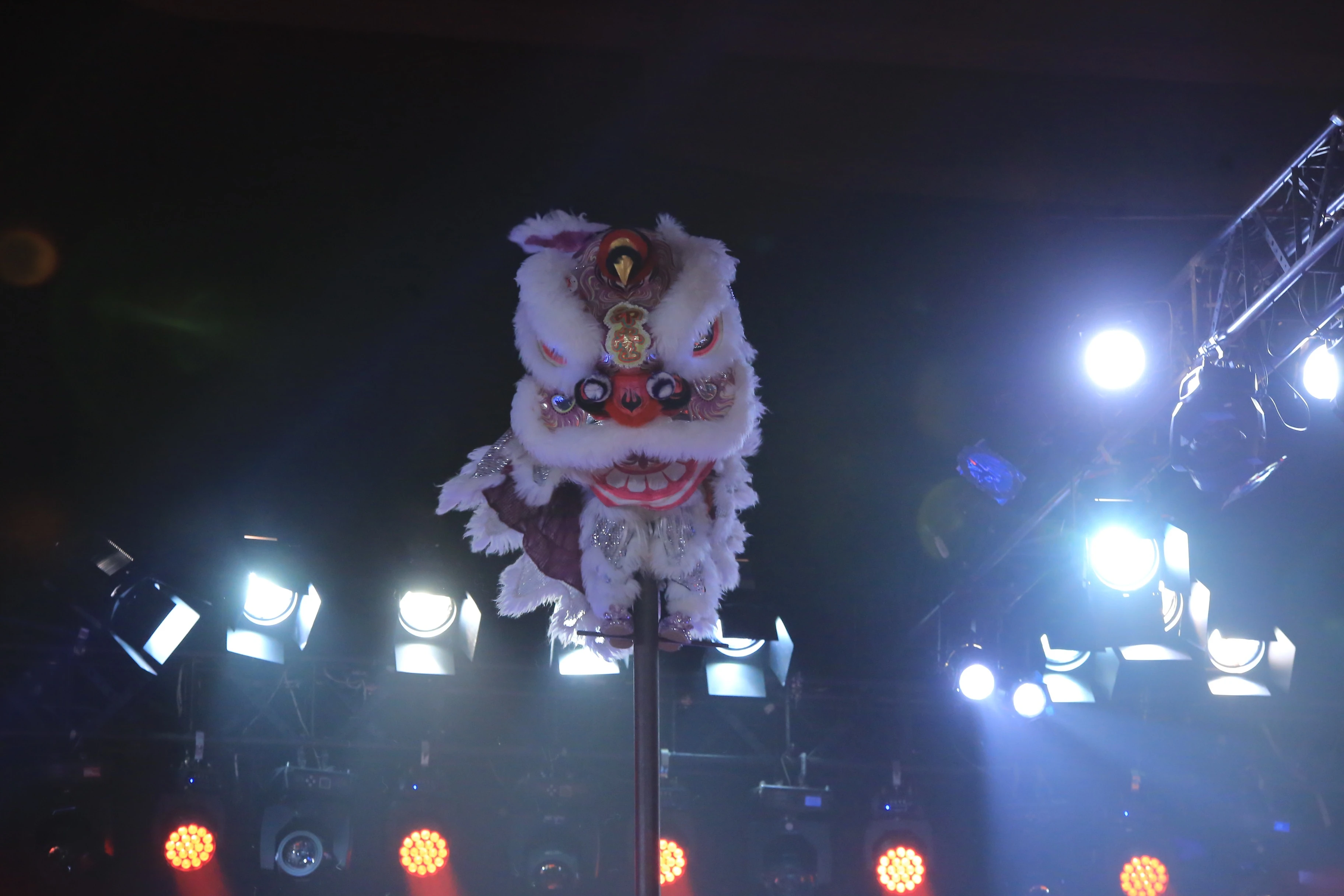 Tuy nhiên, đáp án chính là số 3 - Lê Yến Quyên – kỷ lục gia Guinnes Việt Nam múa lân cột cao 7m của đoàn lân sư rồng Tú Anh Đường – TP Cần Thơ.