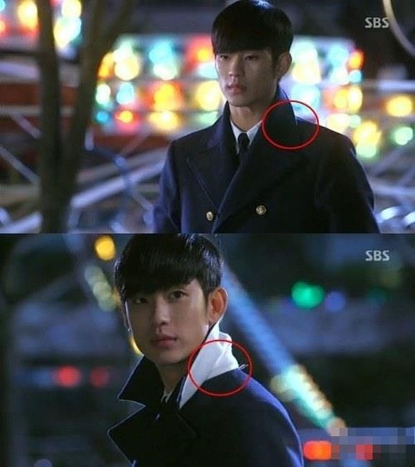 Trong You Came From The Stars, ban đầu cổ áo của Do Min Joon (Kim Soo Hyun) được  bẻ gọn gàng. Thế nhưng chỉ vài giây sau, cổ áo của anh lại dựng lên phía trên.