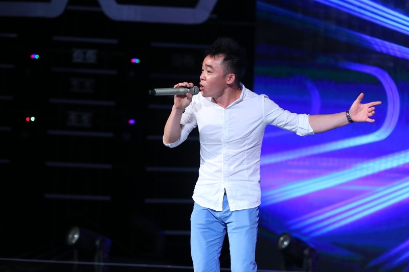 Văn Cường tập luyện