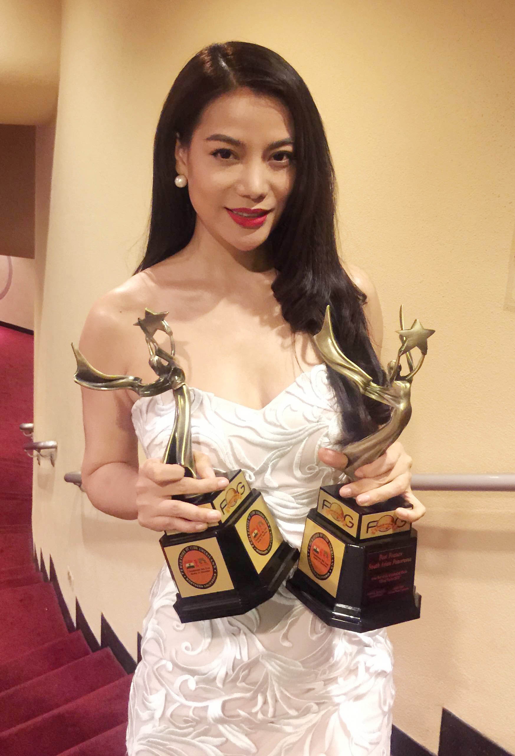 Từ Mỹ, người đẹp Áo lụa Hà Đông phát biểu: “Tôi cảm thấy tự hào vì được ghi nhận tại Liên hoan phim quan trọng này. Một giải thưởng cho Hương Ga và một cho cá nhân tôi cũng đồng nghĩa giới chuyên môn đánh giá cao tác phẩm của chúng tôi”.