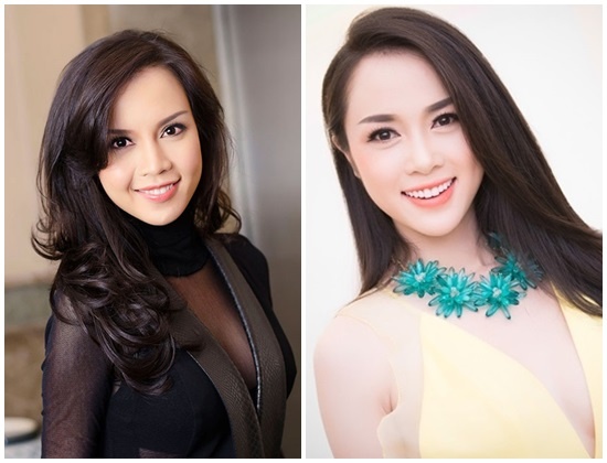 Ngọc Oanh và Ngọc Anh:  Ngay từ khi tham dự cuộc thi Hoa hậu Việt Nam 2012, Vũ Ngọc Anh đã khiến cho rất nhiều người phải ngỡ ngàng khi khuôn mặt và vóc dáng trông rất giống đàn chị là Á hậu Ngọc Oanh. Cả hai đều sở hữu vẻ đẹp mong manh và nhẹ nhàng với những đường nét thanh tú. 