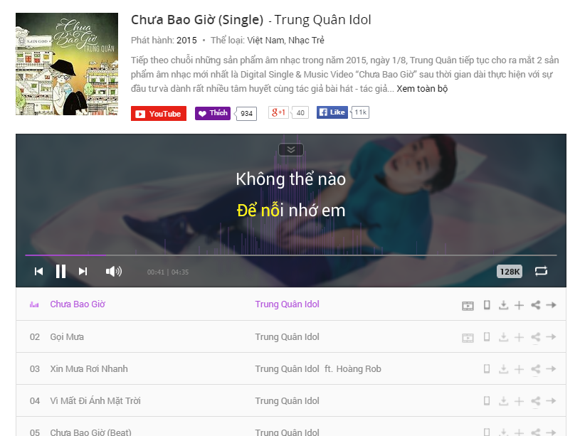 Trung Quân vẫn vượt mặt Hoài Lâm.
