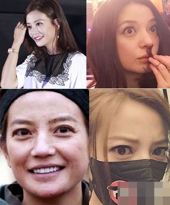 Triệu Vy khi để mặt mộc khiến công chúng phải ngán ngẩm. Nhiều ý kiến nhận định,  cô chỉ ưa nhìn hơn khi nhờ son phấn.