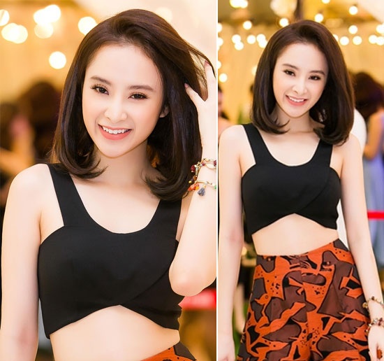 Angela Phuong Trinh: Với vòng eo 56 cm, Angela Phuong Trinh luôn tự tin trong những trang phục hở khoe số đo dáng ngưỡng mộ.