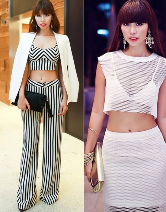 Siêu mẫu Hà Anh  Hà Anh không còn là cái tên xa lạ trong làng giải trí Việt bởi thân hình nóng bỏng, vòng eo 58cm.