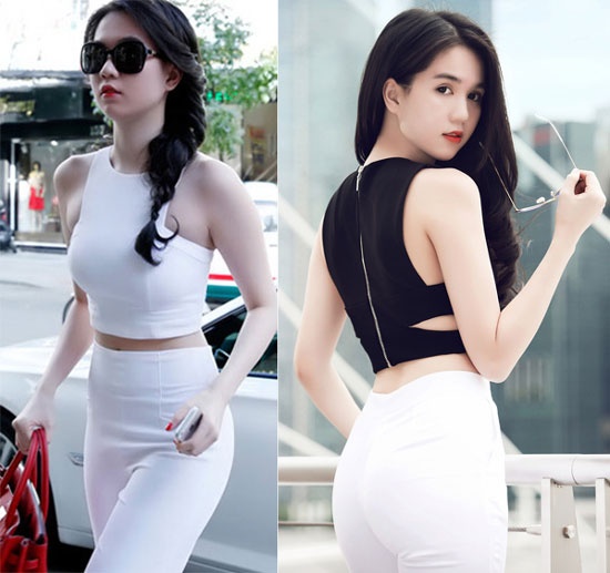 Không cần diện bikini, chỉ cần những item như crop top cũng đủ giúp cô lột tả được ưu điểm hoàn hảo cùng vóc dáng ngọc ngà.