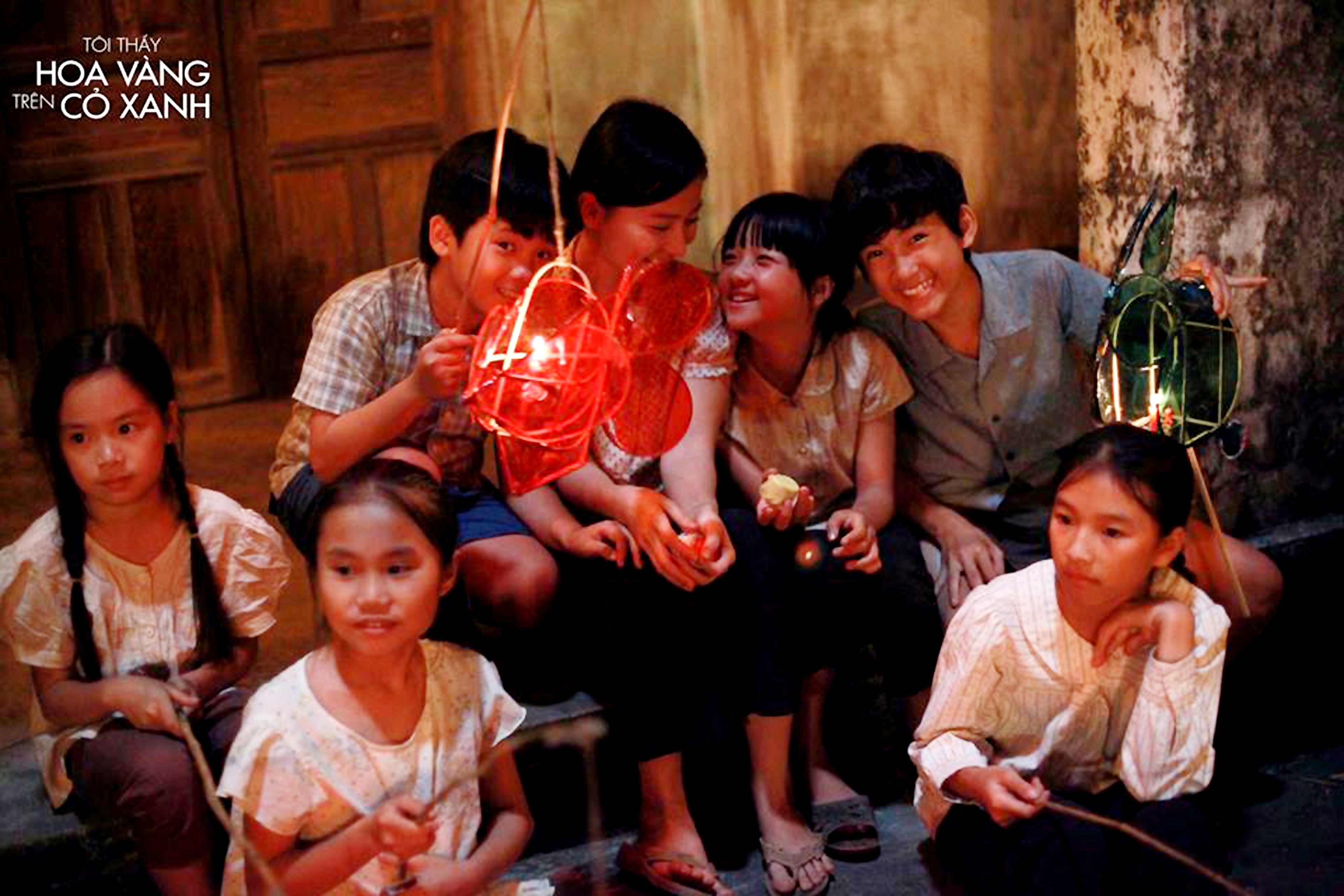 Cảnh quay các nhân vật trong đêm Trung thu.