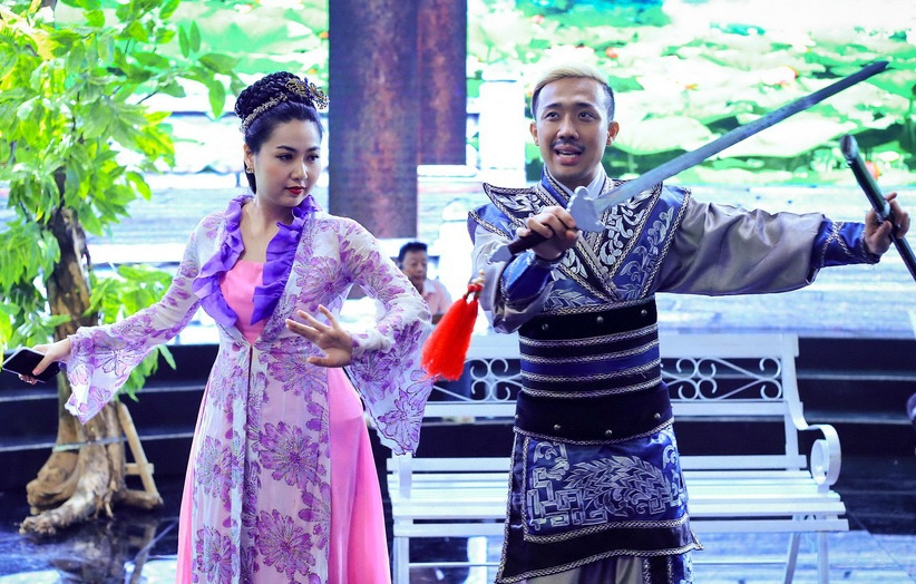 Tran Thanh - Le Khanh dong 'Thien long bat bo' phien ban hai hinh anh