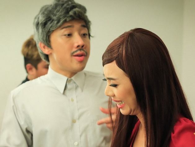 Tran Thanh da deu Thu Trang trong hau truong hinh anh