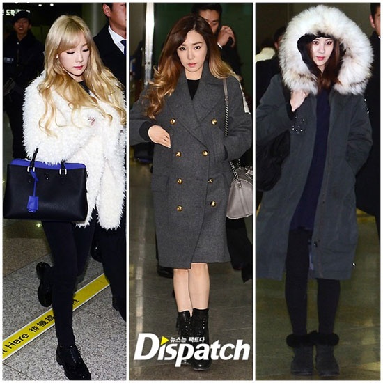 Tối cùng ngày, Taeyeon, Tiffany và Seohyun có mặt tại sân bay Gimpo. Họ ăn vận ấp ám trong tiết trời giá lạnh.