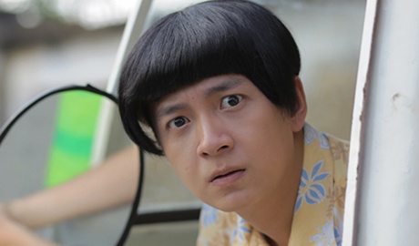 Ngo Kien Huy lam cao thu xe dap trong phim chieu Tet hinh anh