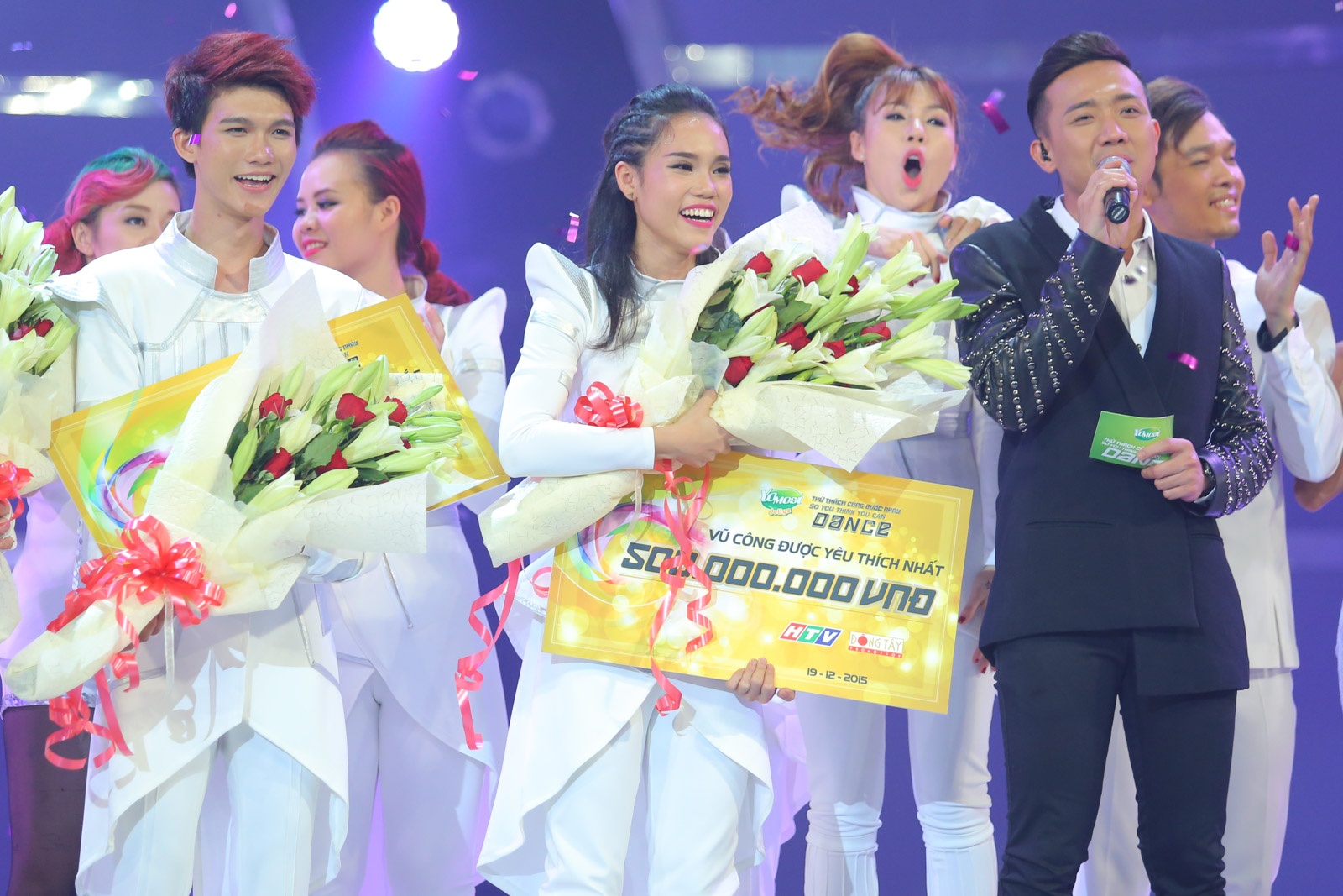 Hai Anh am giai 500 trieu dong cua Thu thach cung buoc nhay hinh anh