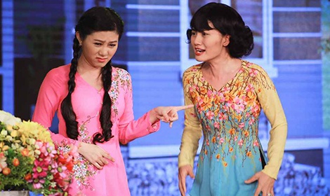 Ngoc Lan ngan NSUT Que Tran yeu Minh Lam trong tieu pham hai hinh anh