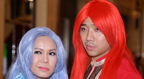 Viet Huong doi dau Tran Thanh trong game show moi hinh anh
