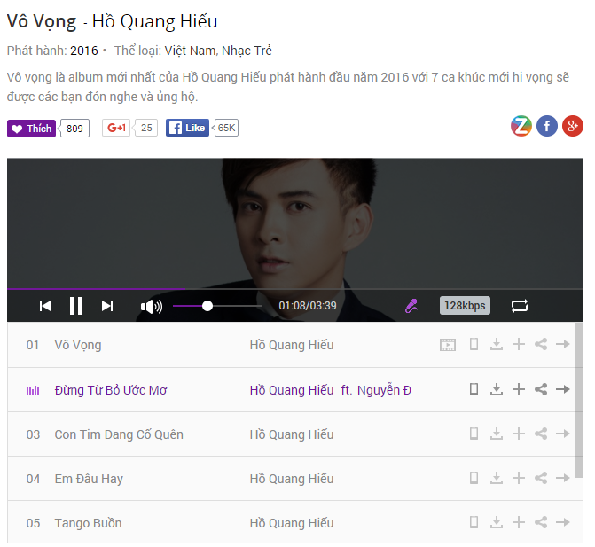 Hồ Quang Hiếu phát hành album mới ảnh 2 Ho Quang Hieu phat hanh album moi anh 2