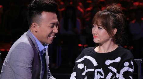 Tran Thanh benh vuc Hari Won khi ngoi ghe nong game show hinh anh