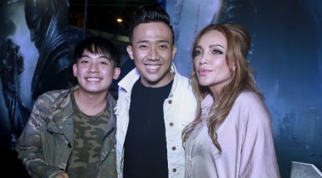 Tran Thanh thap tung ca si hai ngoai Thanh Ha ra mat phim hinh anh