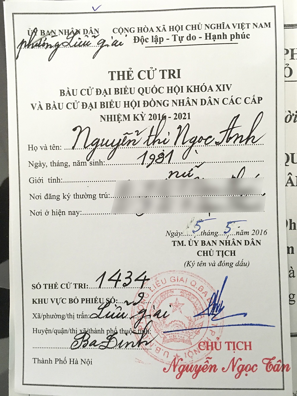 ca sĩ Ngọc Anh bầu cử quốc hội ảnh 5 ca si Ngoc Anh bau cu quoc hoi anh 5